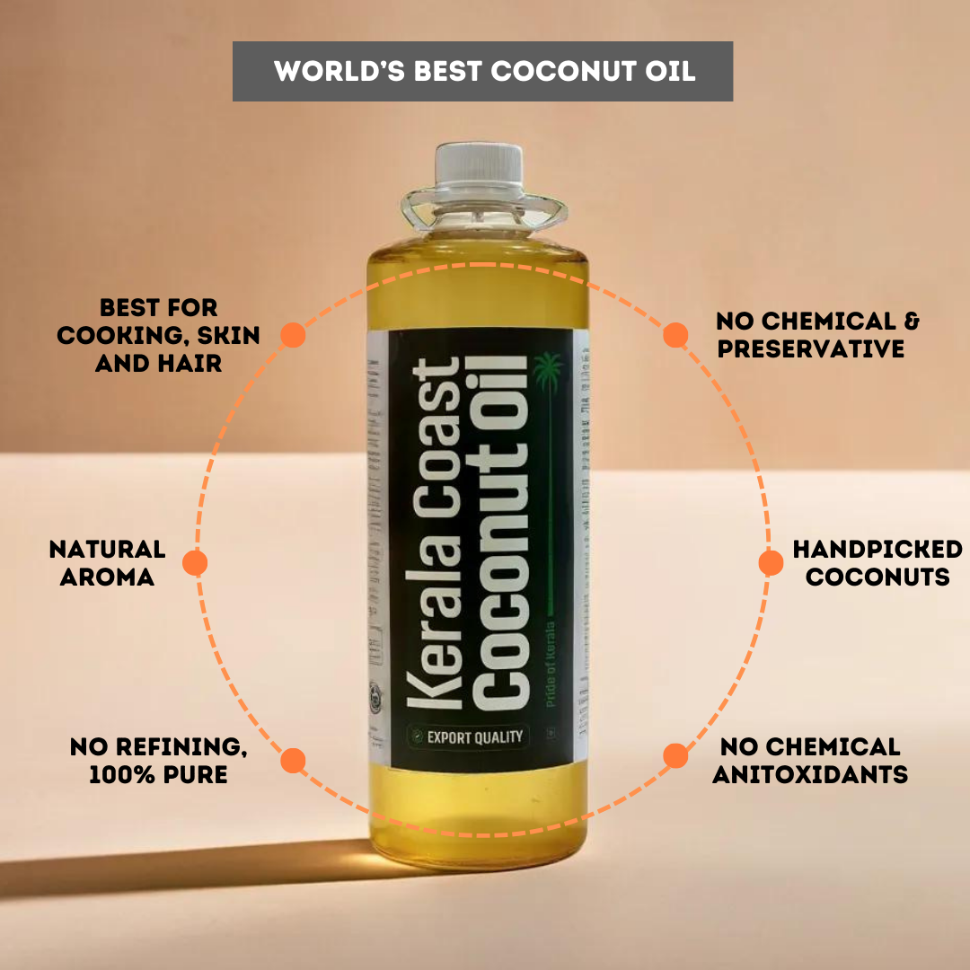 COCONUT OIL FOR COOKING - 100% PURE - 1 ltr